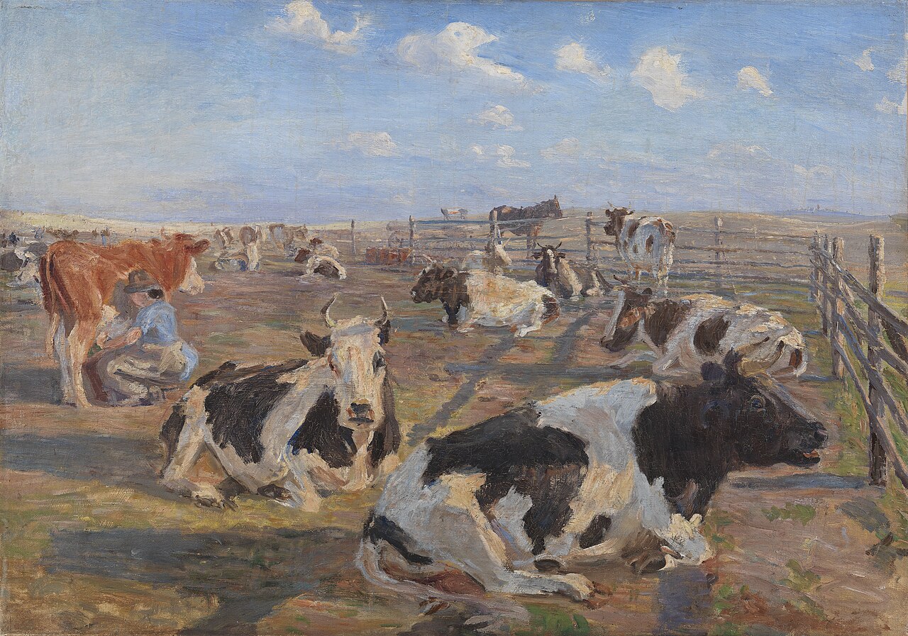 The Milking Place at Meilgård by Theodor Philipsen