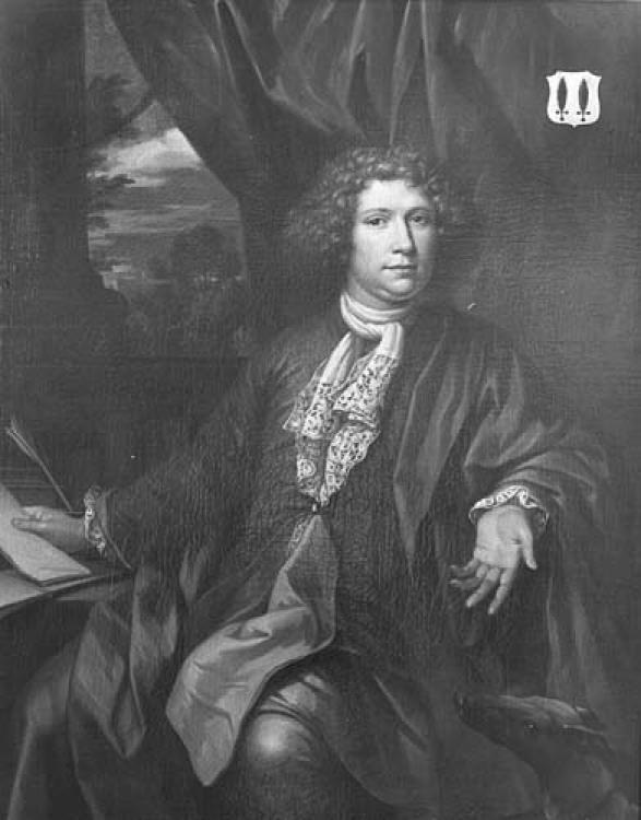 Portrait of Ameus van der Schuer, husband of Anna Jacoba van der Boekman by Theodor van der Schuer