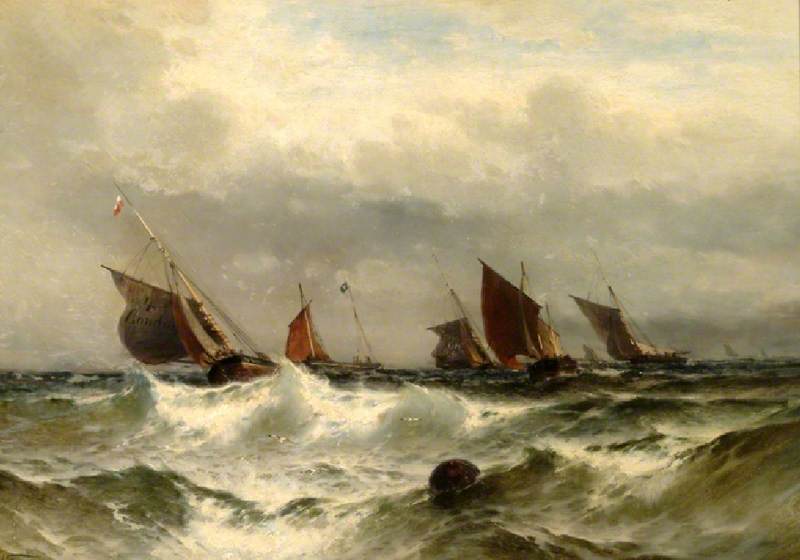 Dover Pilot and Fishing Boats by Theodore Alexander Weber