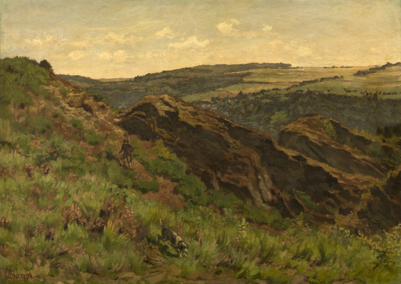 Rocks by Night by Théodore Baron