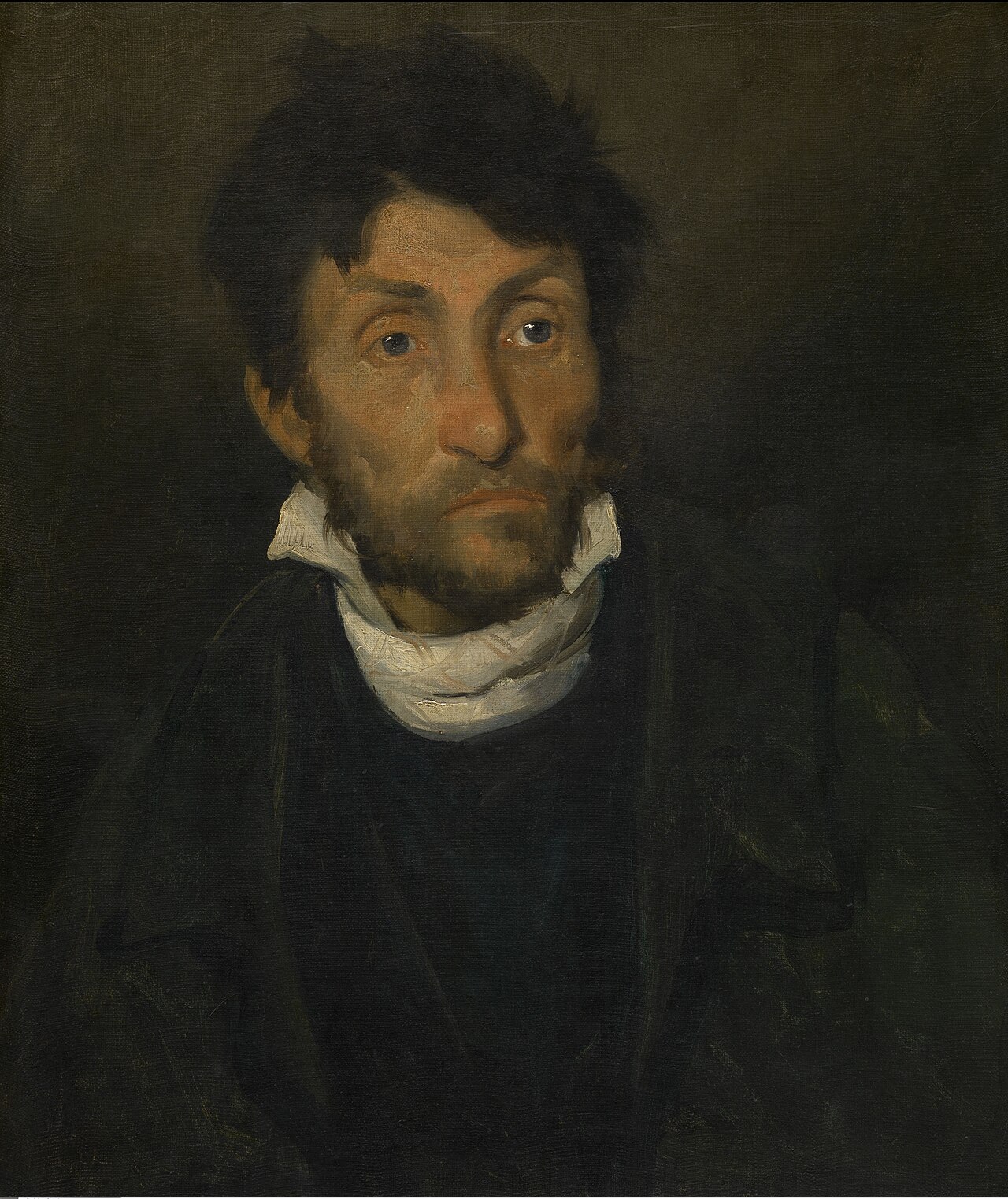 Portrait of a Kleptomaniac by Théodore Géricault