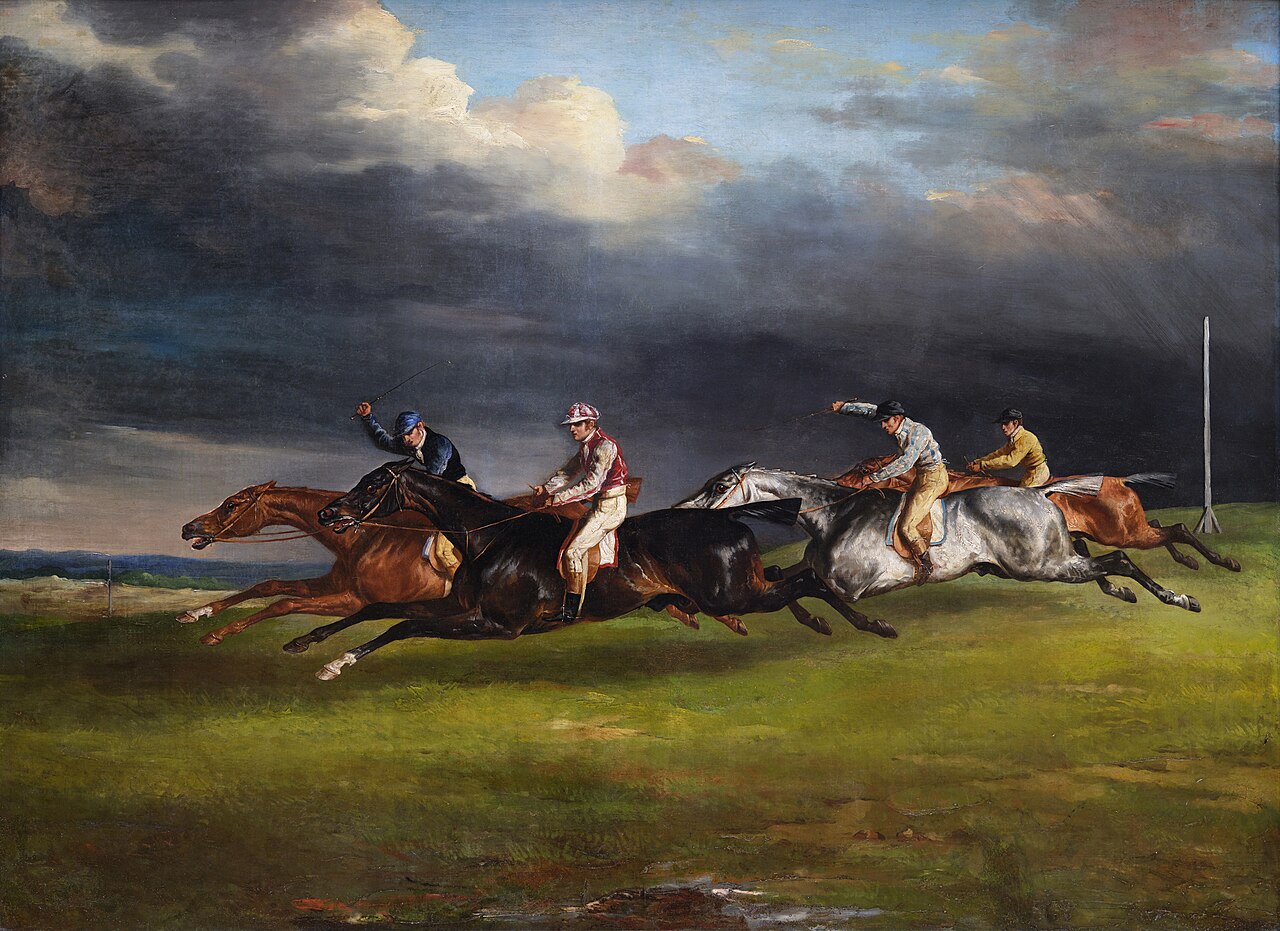 The 1821 Derby at Epsom by Théodore Géricault