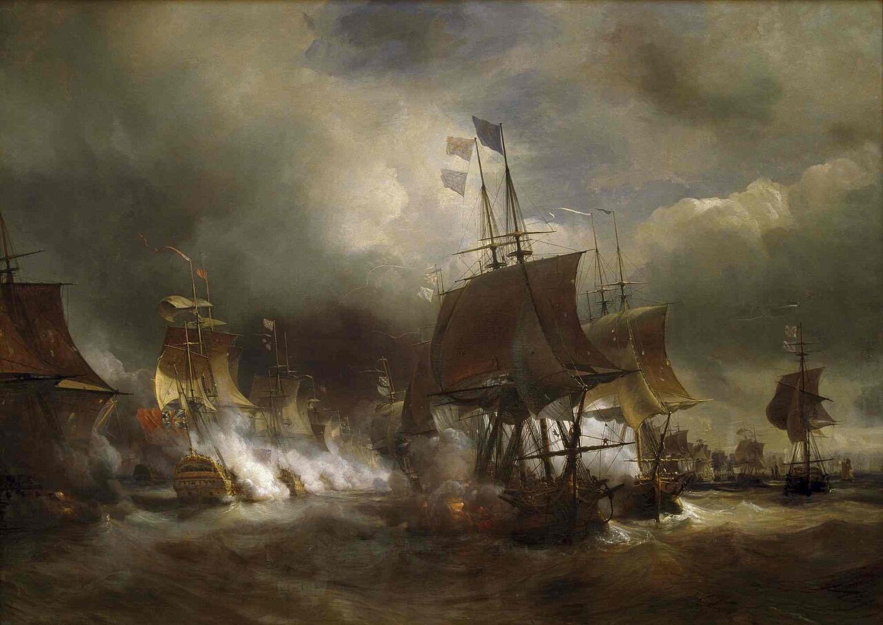 Battle of Ushant (1778) by Théodore Gudin