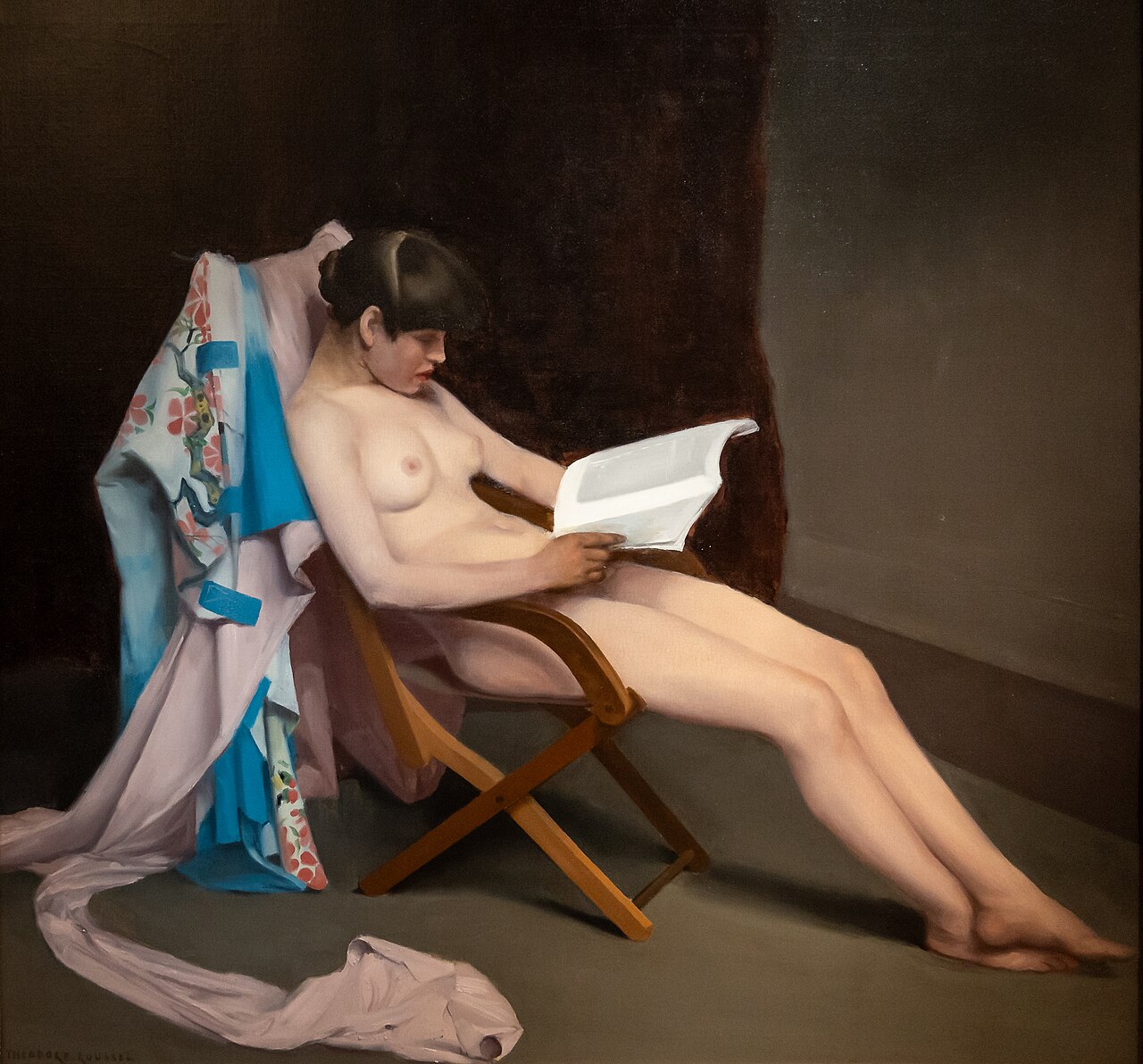 The Reading Girl by Théodore Roussel