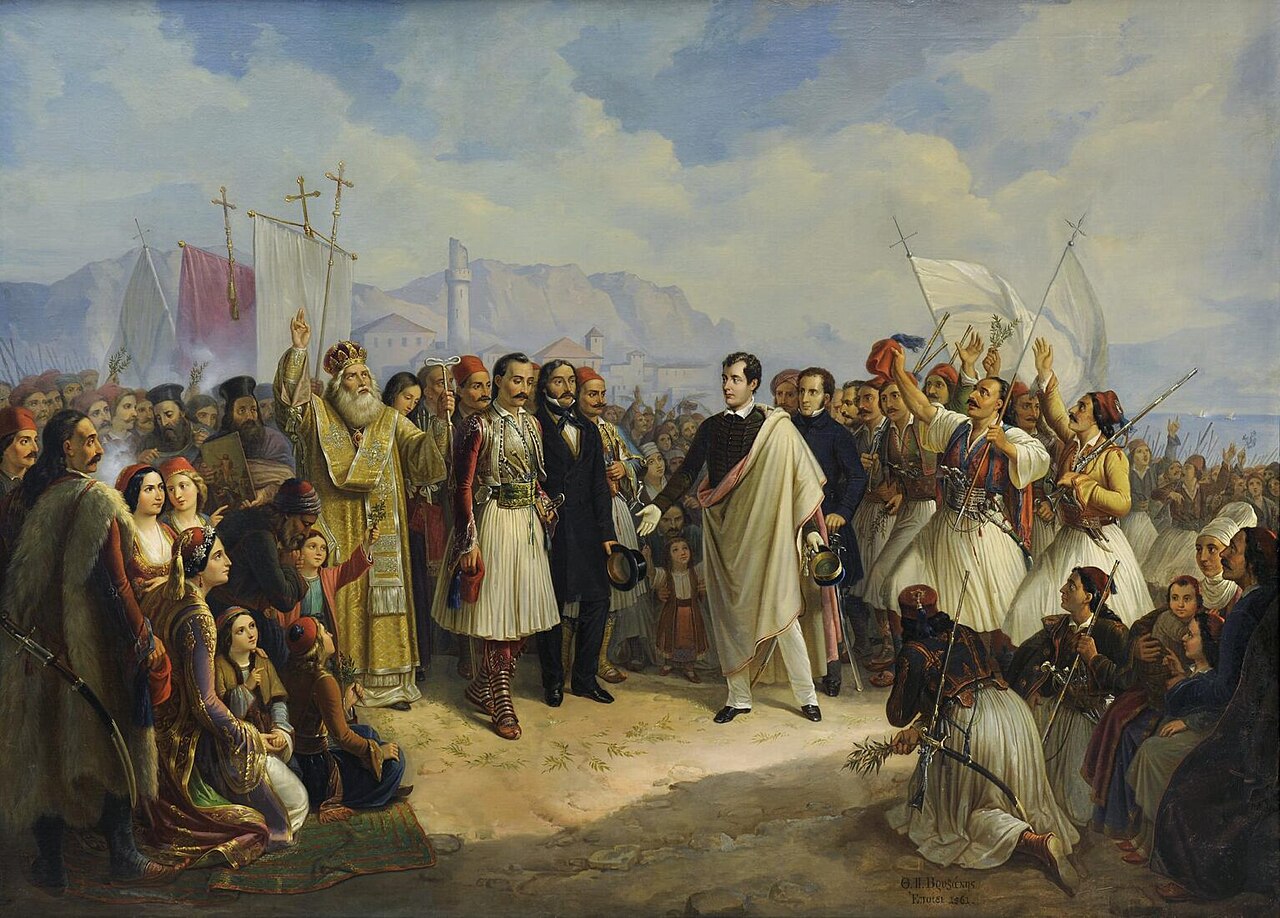 The Reception of Lord Byron at Missolonghi by Theodoros Vryzakis