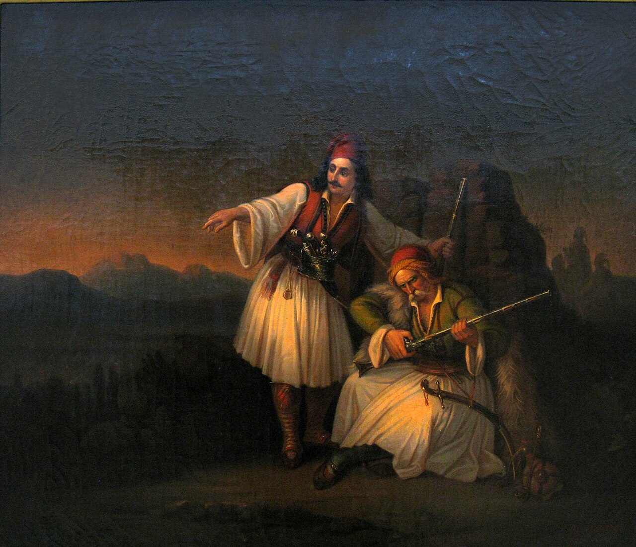 Two Warriors by Theodoros Vryzakis