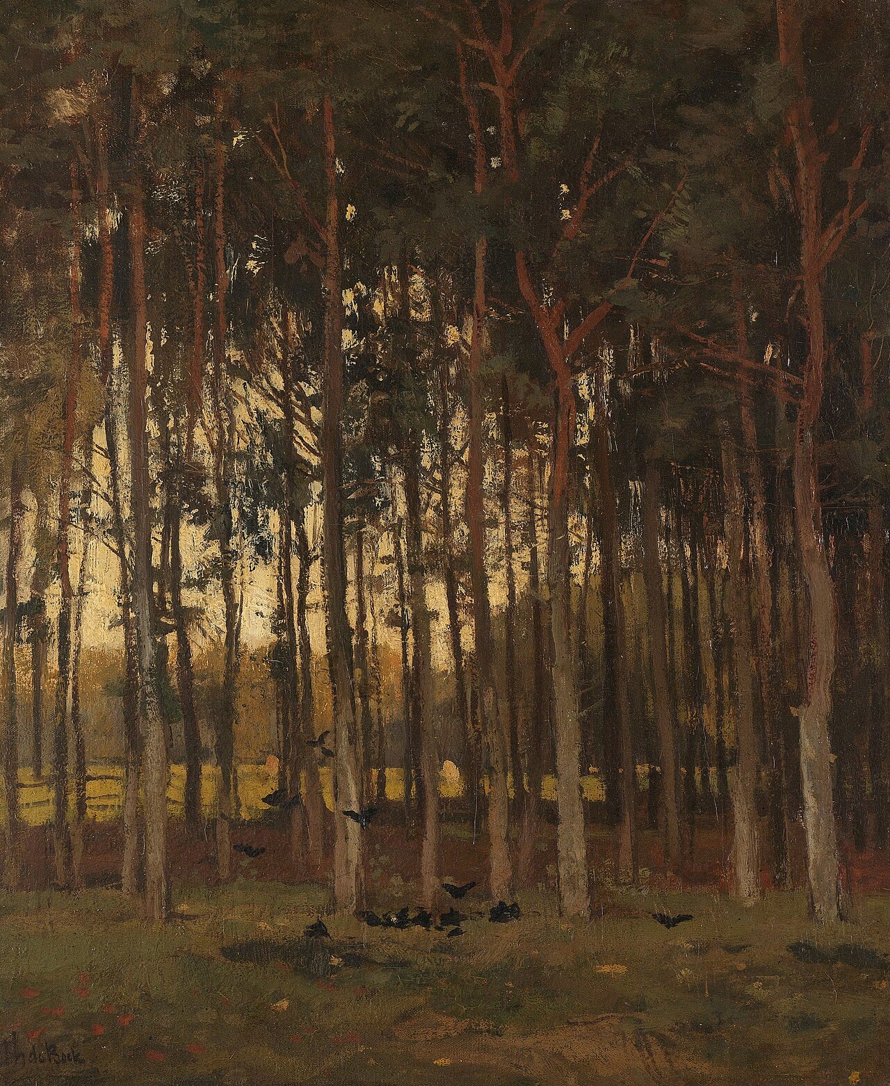 View in the Woods by Théophile de Bock