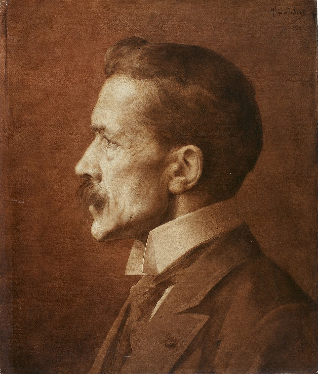 Portrait of Albert Van der Straeten, the King’s Prosecutor by Theophile Marie Francois Lybaert