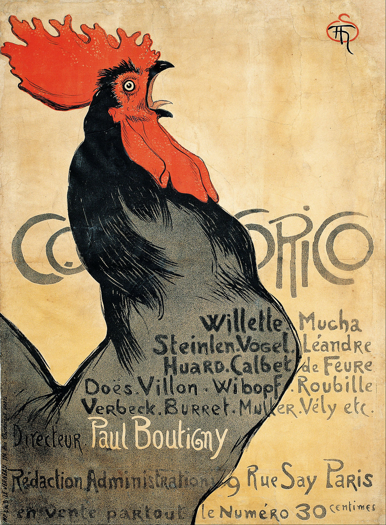 Cocorico by Théophile Steinlen
