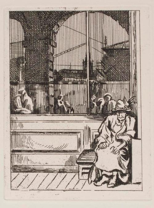 Old Woman - Thérèse Lessore by Therese Lessore
