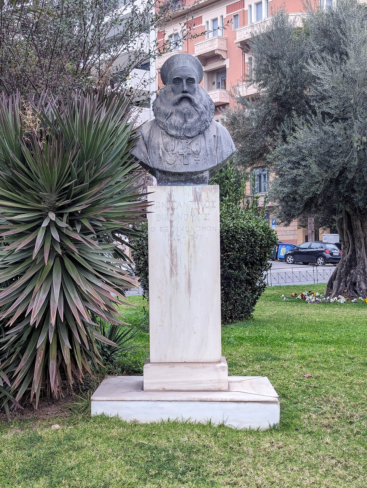 bust of Constantinos Economos by Thodoros Papayiannis