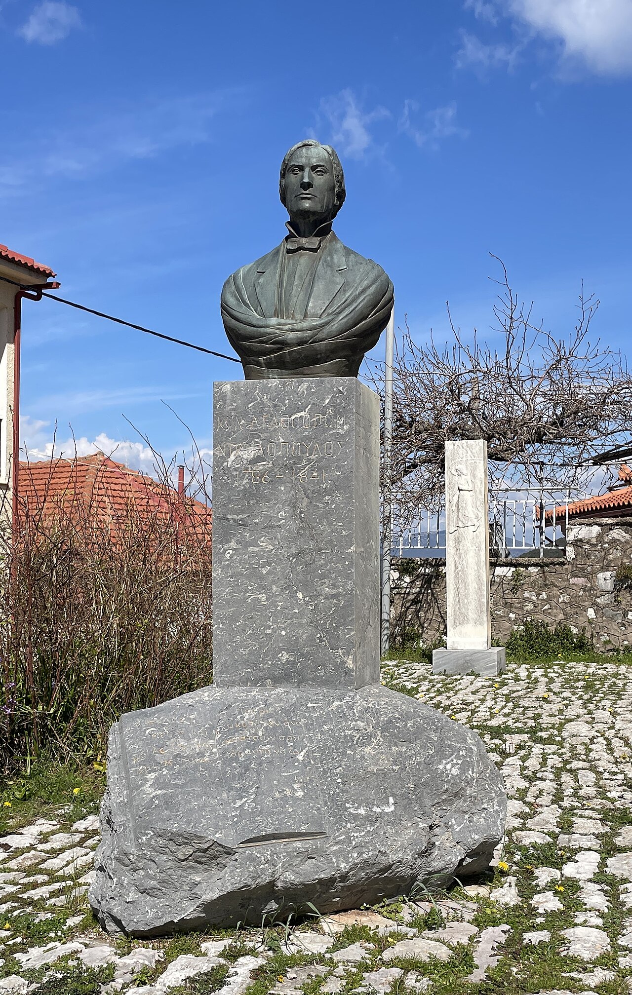 Bust of Konstantinos Agathofron Nikolopoulos, Andritsaina by Thodoros Papayiannis