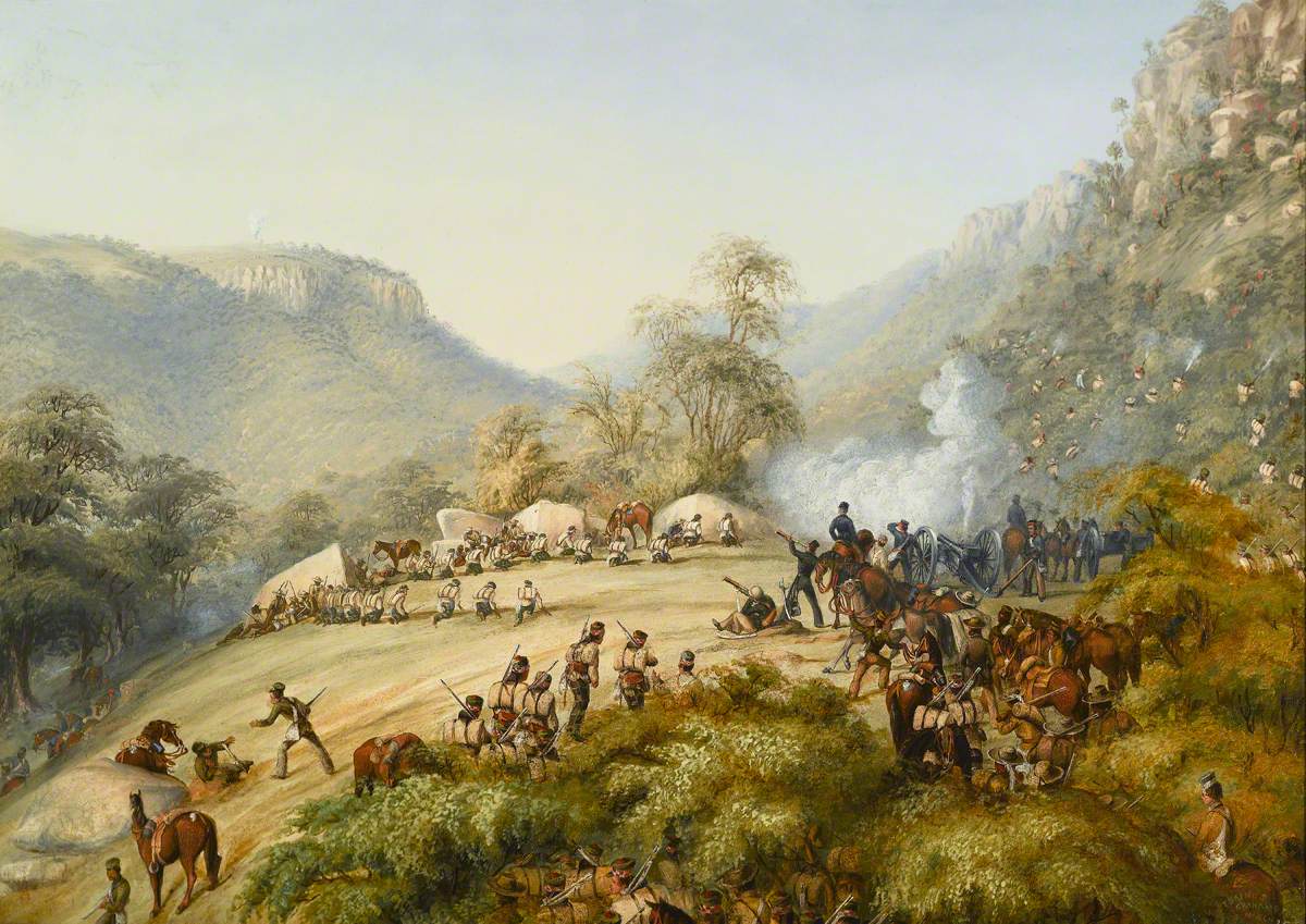 The 74th above Waterkloof, 1851 by Thomas Baines