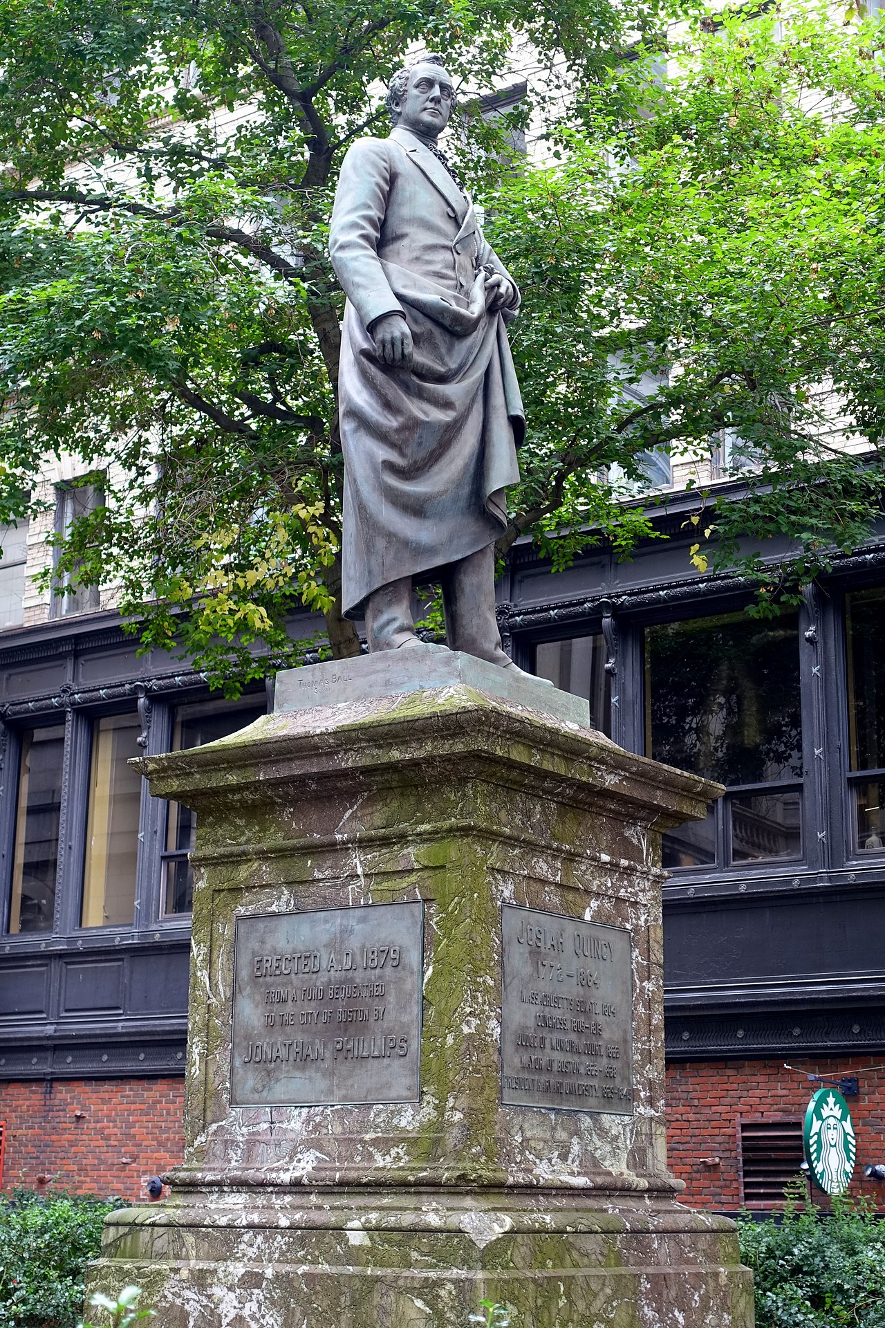 Statue of Josiah Quincy III by Thomas Ball
