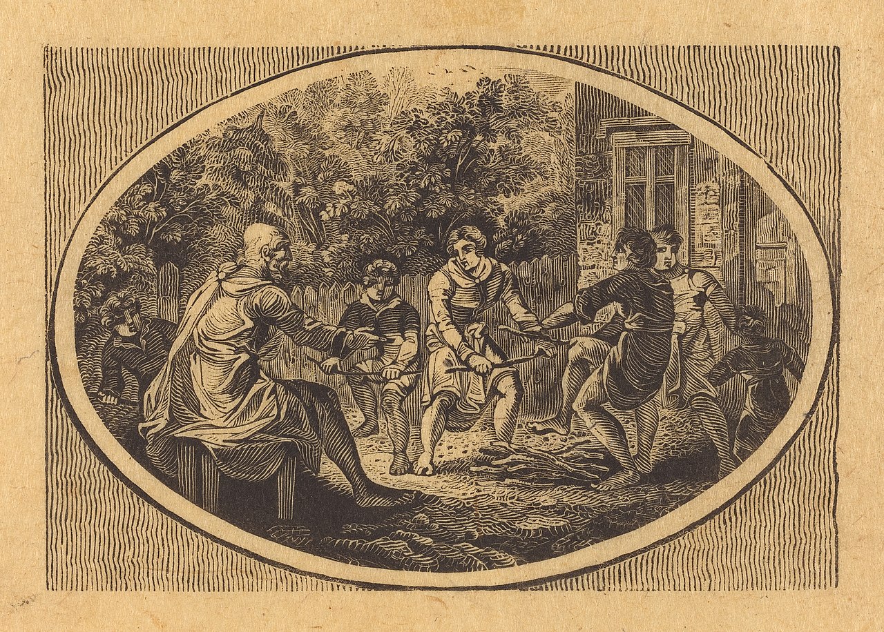 The Boasting Traveler by Thomas Bewick