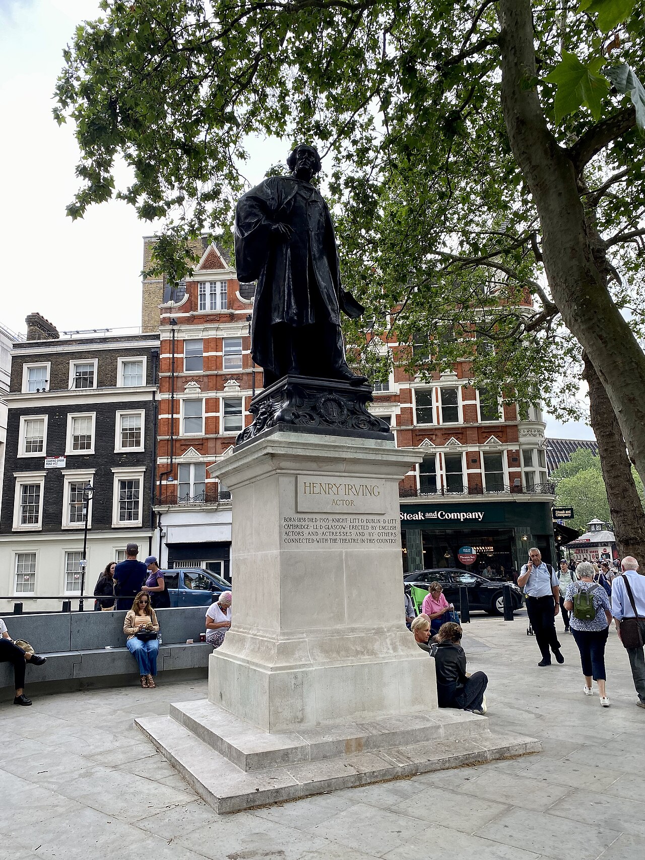 Statue of Henry Irving by Thomas Brock