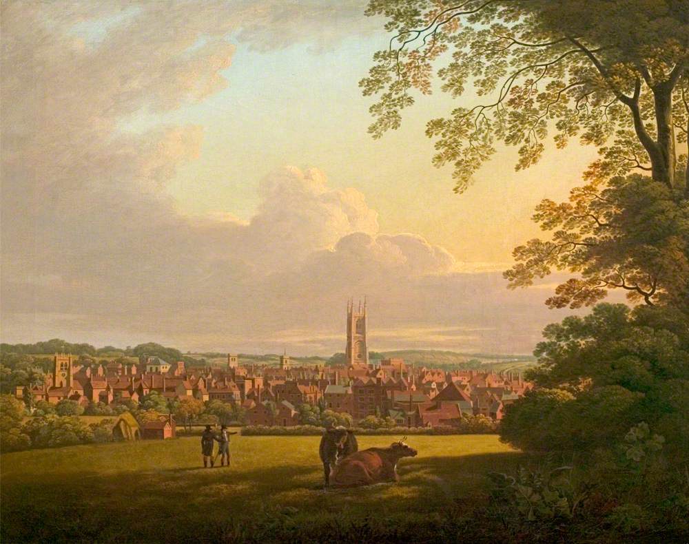 Derby from a Field Adjoining Abbey Barns by Thomas Christopher Hofland
