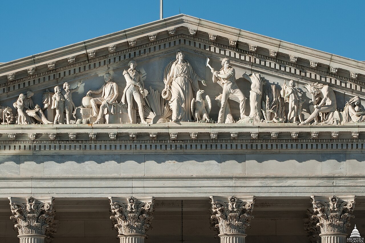 Progress of Civilization Pediment by Thomas Crawford