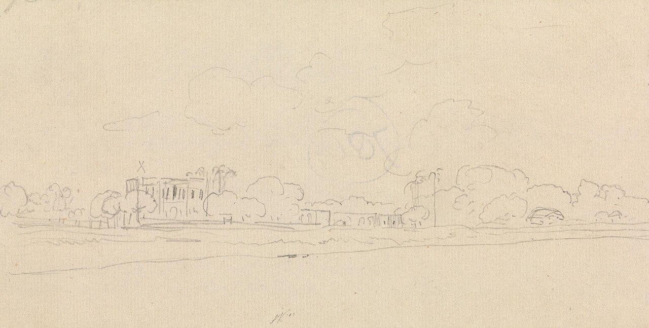 Landscape with a Building in the Distance by Thomas Daniell