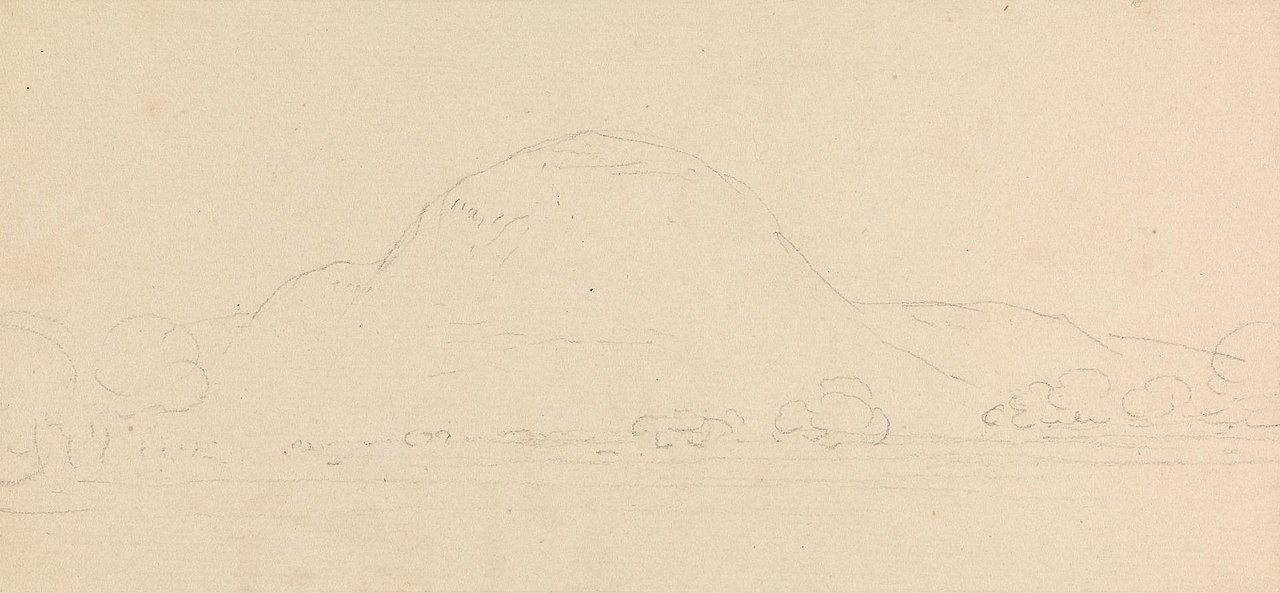 South India: Landscape with a Mountain in the Background by Thomas Daniell