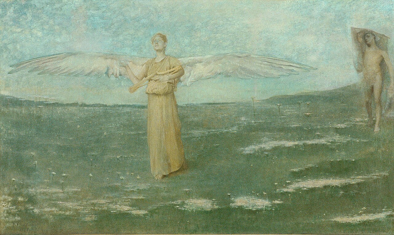Tobias and the Angel by Thomas Dewing