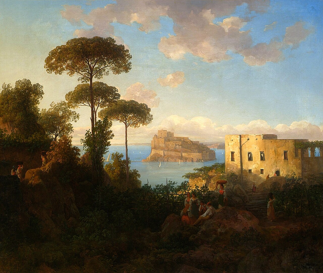 Ischian landscape. by Thomas Ender