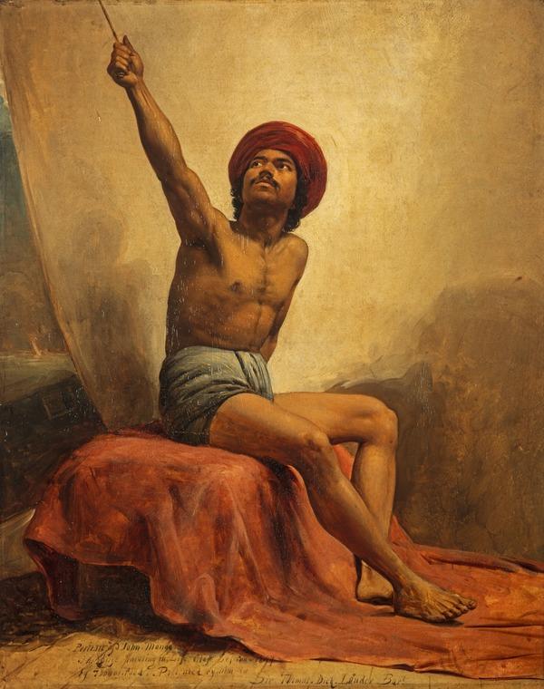 A Life Study of John Mongo ('The Punka-walla') by Thomas Faed