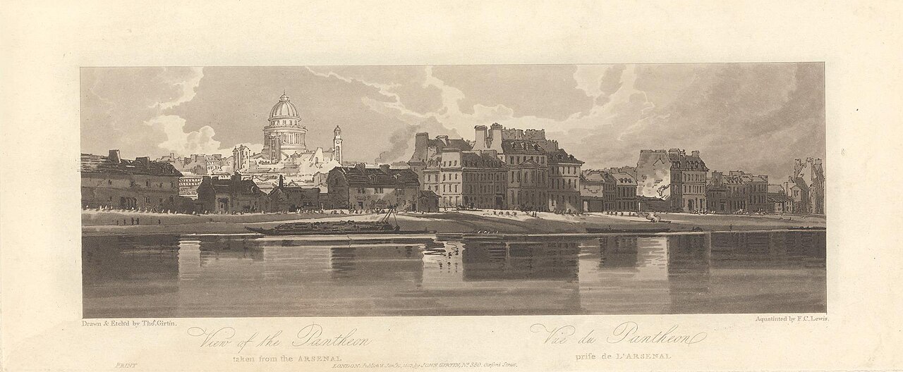 View of the Pantheon taken from the Arsenal by Thomas Girtin