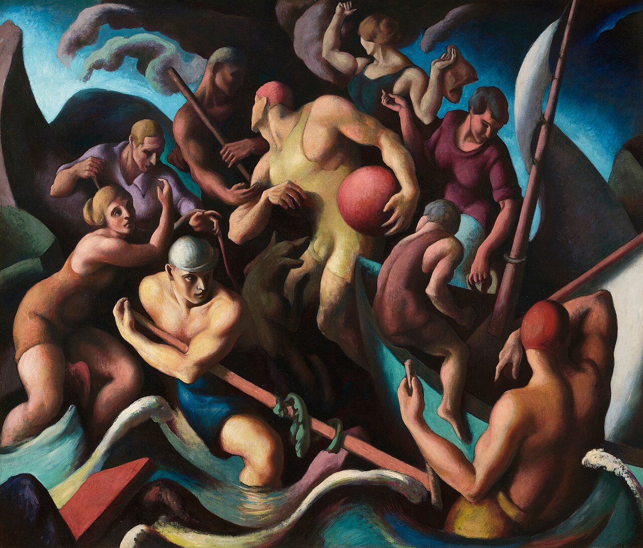 People of Chilmark (Figure composition) by Thomas Hart Benton
