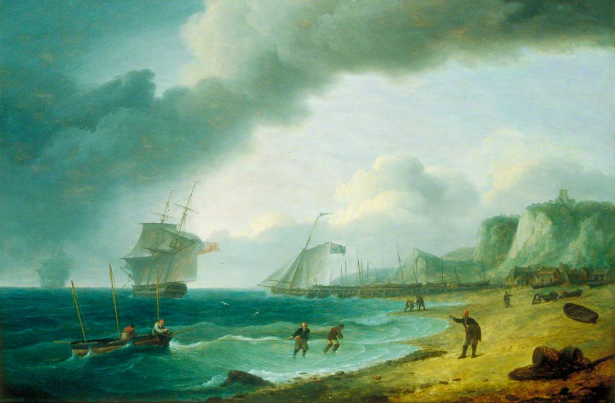Cliffs at Folkestone by Thomas Luny