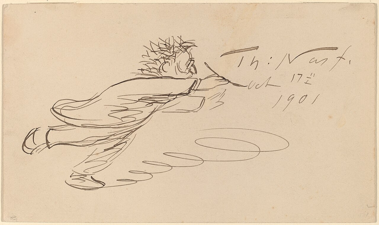 Signature, "TH. Nast, Oct. 17, 1901" by Thomas Nast