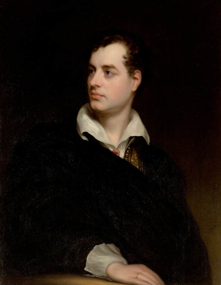 Portrait of Lord Byron, British poet (1788–1824) by Thomas Phillips