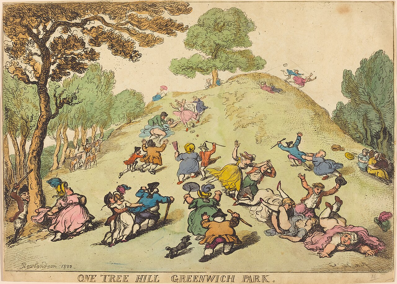 One Tree Hill, Greenwich Park by Thomas Rowlandson