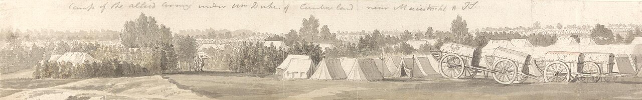Encampment at Maestricht by Thomas Sandby