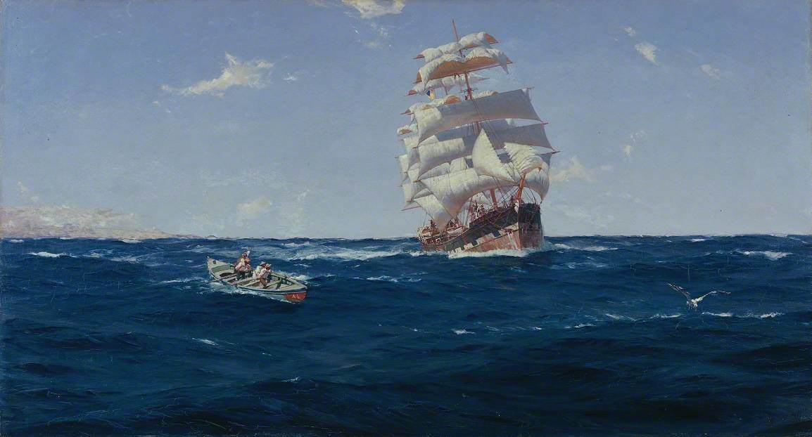 Off Valparaiso by Thomas Somerscales
