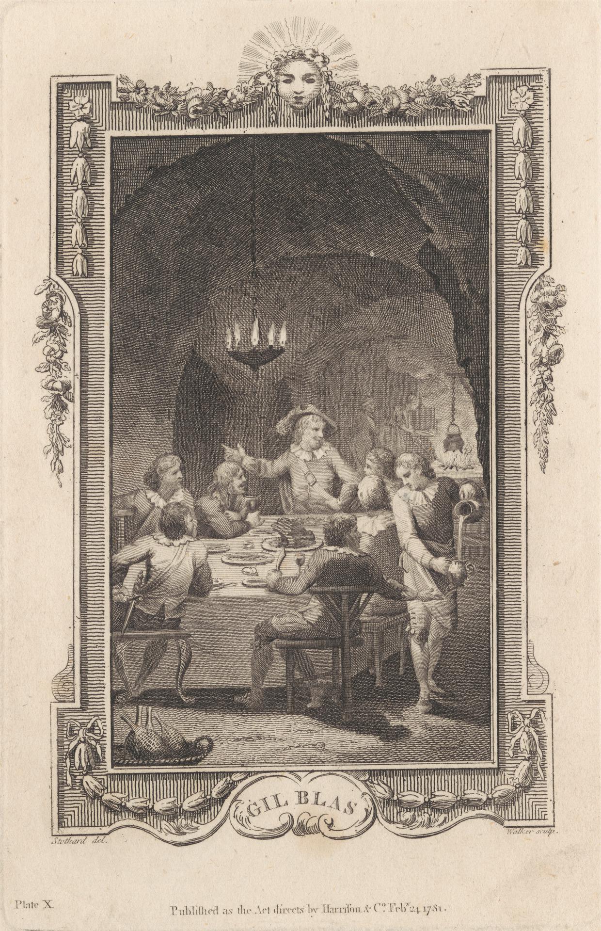 Illustrations for 'Gil Blas', plate X by Thomas Stothard