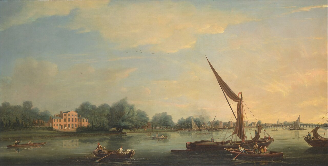 The Thames at Chelsea by Thomas Whitcombe