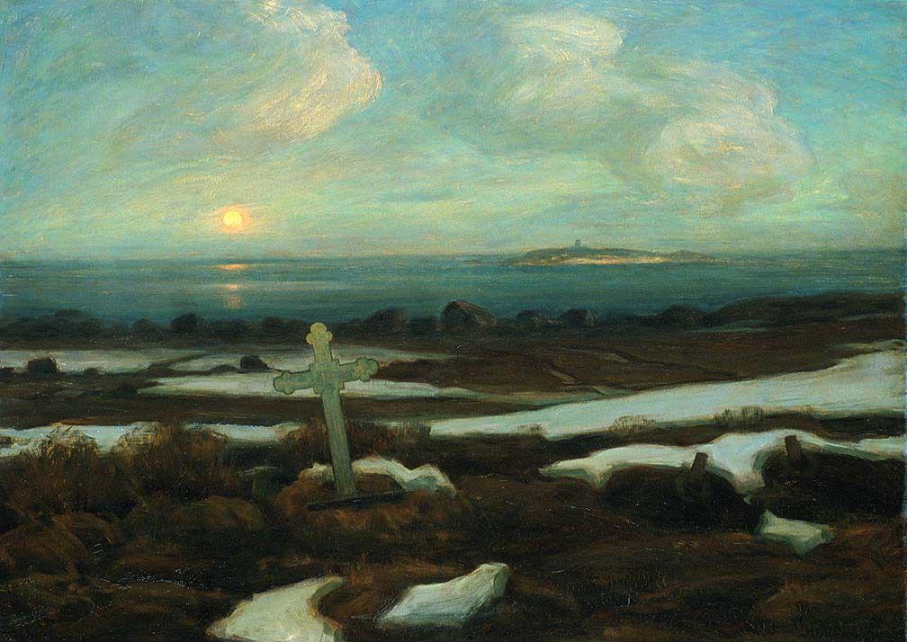 Graveyard in Lofoten by Thorolf Holmboe