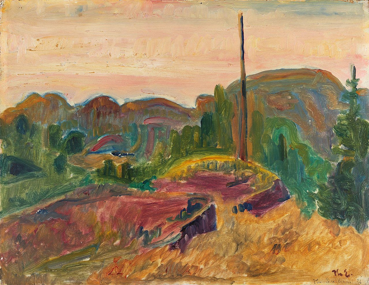 Evening Landscape by Thorvald Erichsen