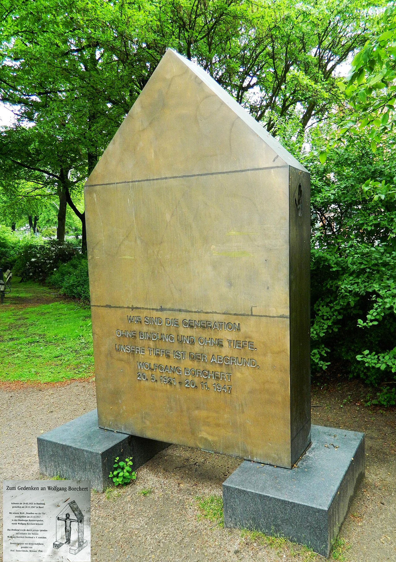 Zum Gedenken an Wolfgang Borchert by Timm Ulrichs