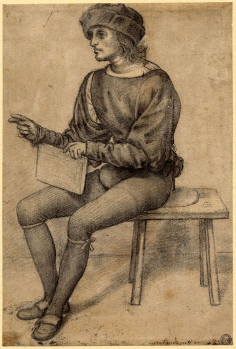 Study of a sitting Man by Timoteo Viti
