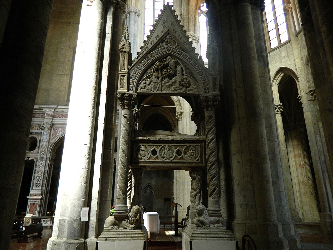 Tomb of Catherine of Austria by Tino di Camaino