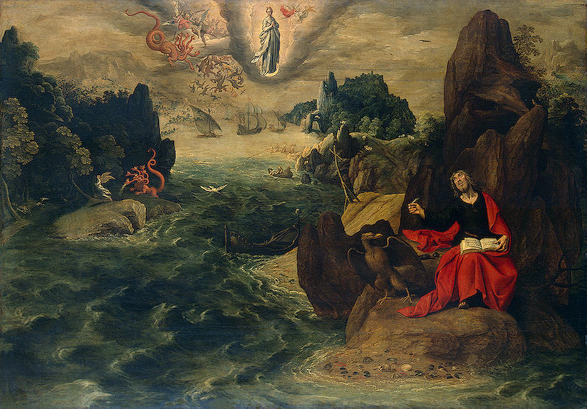 Landscape with St John the Evangelist at Patmos by Tobias Verhaecht