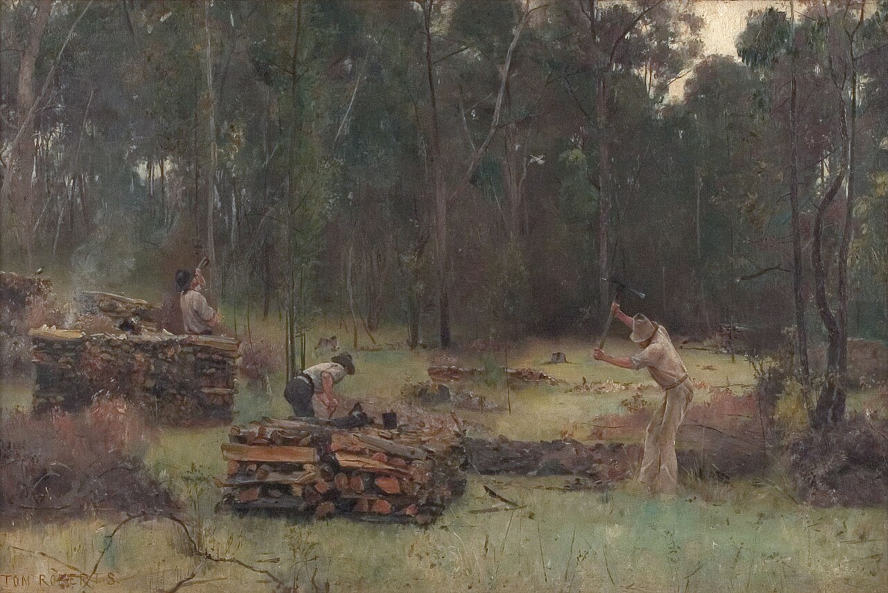 Charcoal burners by Tom Roberts