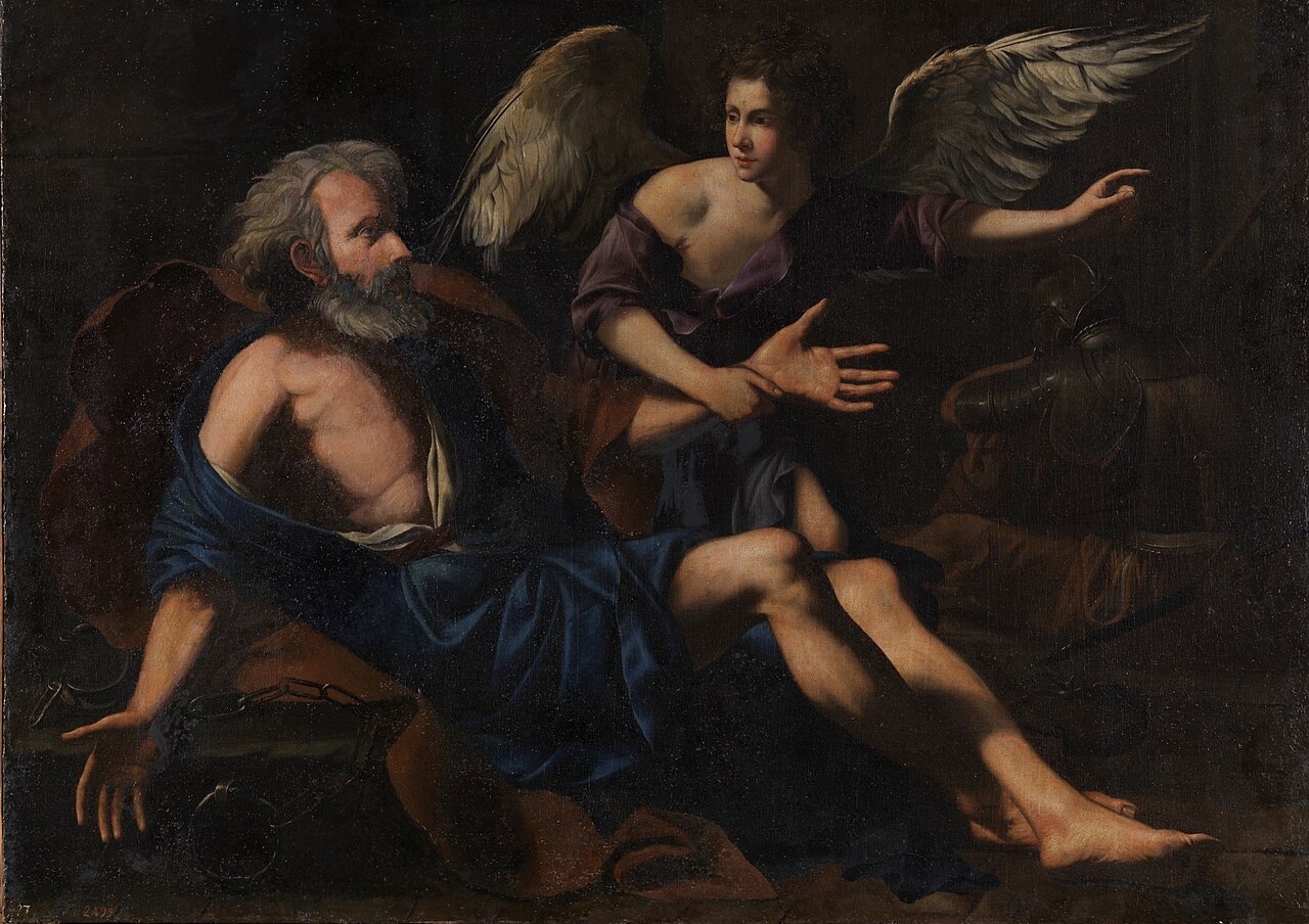 Saint Peter freed by an Angel by Tommaso Salini