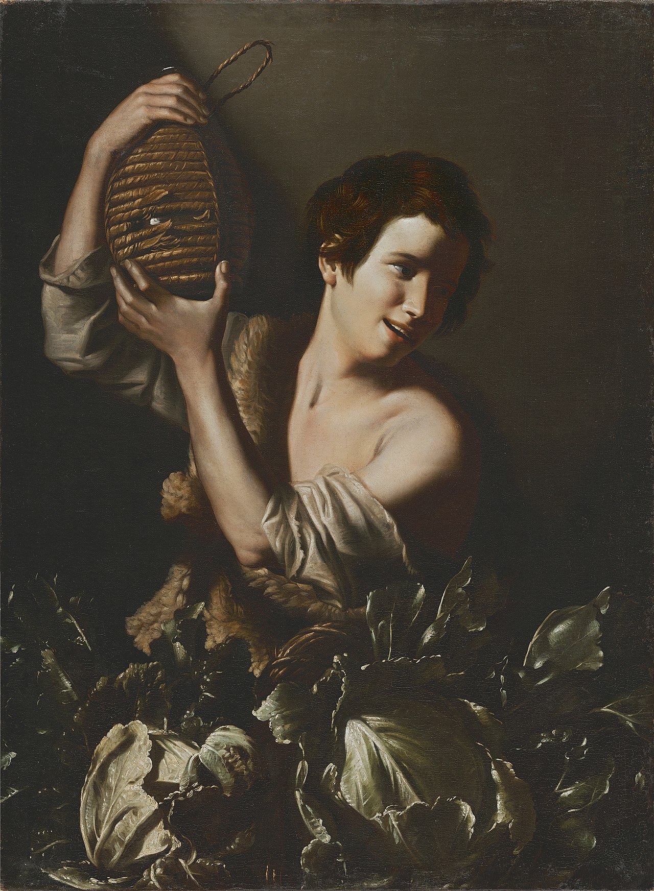 Young Peasant with a Flask by Tommaso Salini