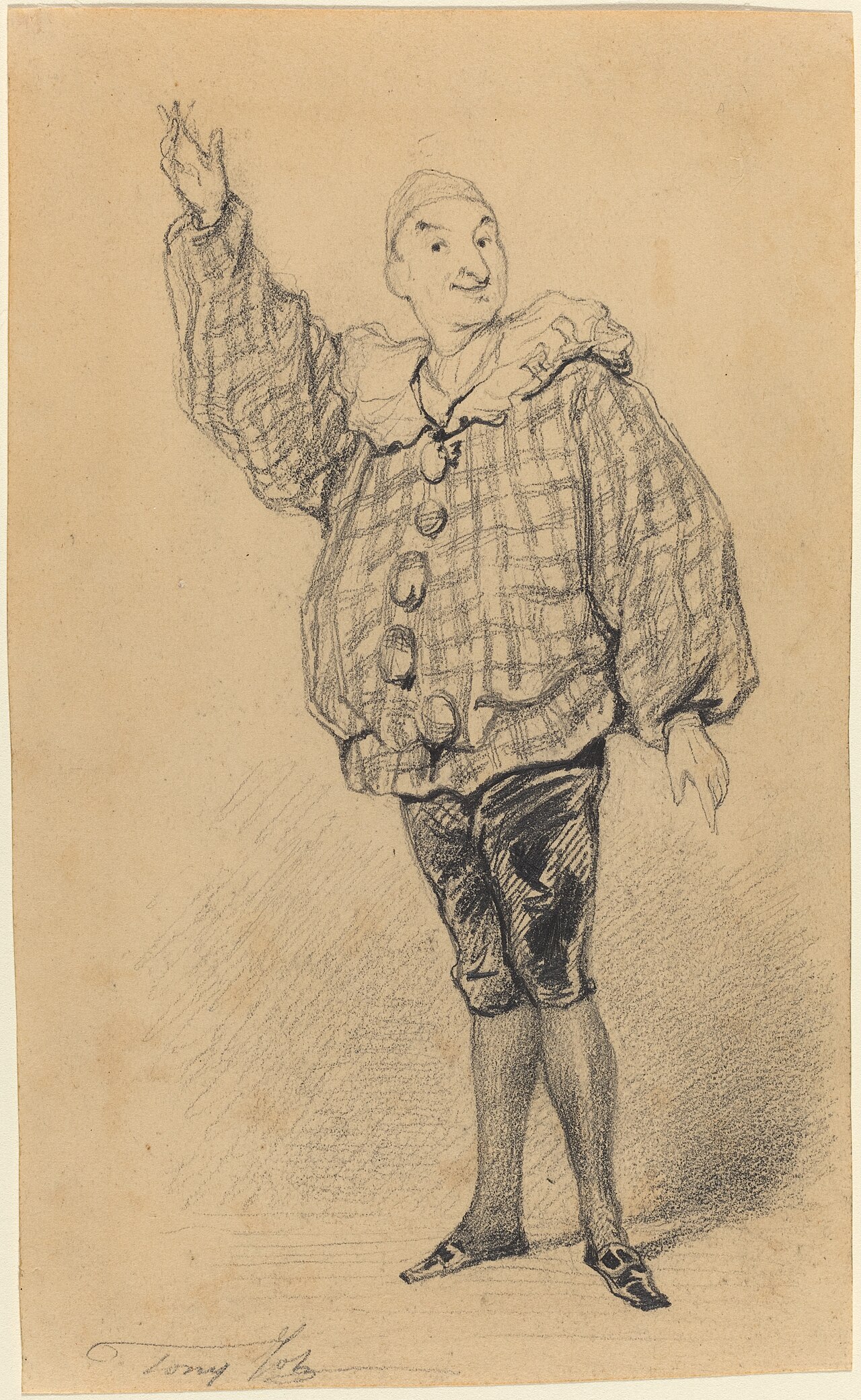 Lepeintre Ainé in the Role of Paillasse by Tony Johannot