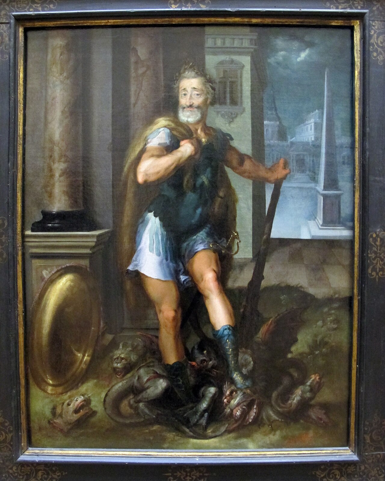 Portrait of Henry IV as Hercules Slaying the Lernaean Hydra by Toussaint Dubreuil
