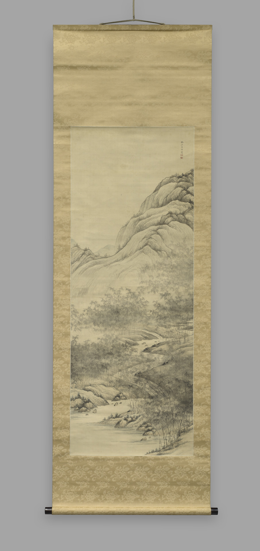 Deep and Quiet Bamboo Grove by a Ravine by Tsubaki Chinzan