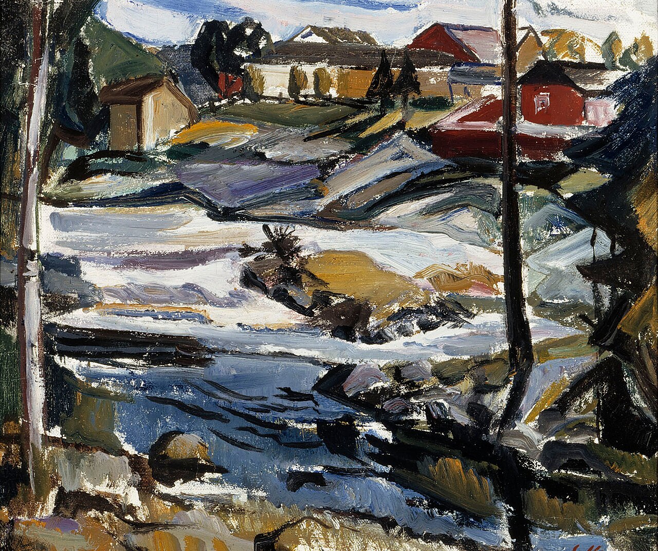 Landscape in Kajaani by Tyko Sallinen